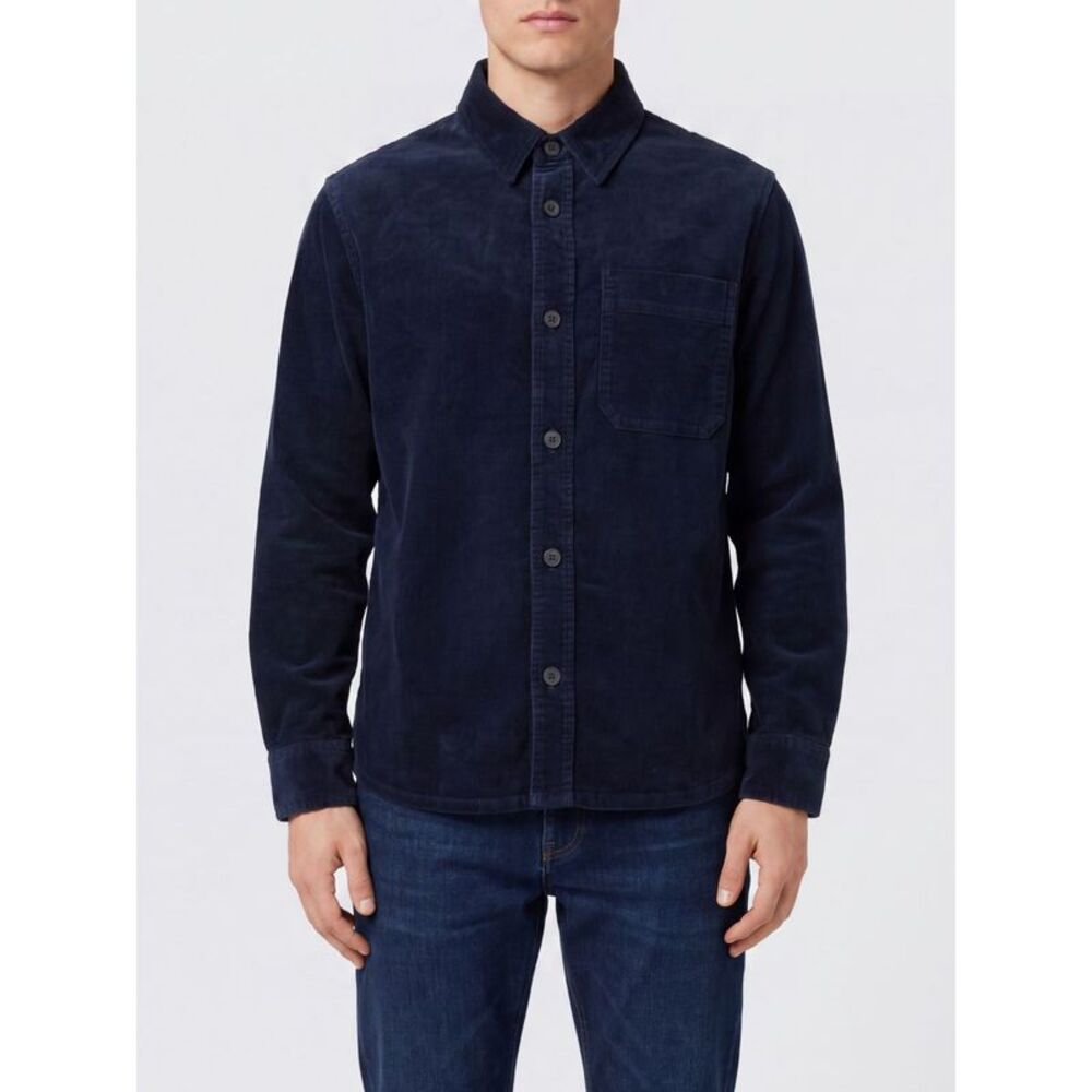 A.P.C. Men A.P.C. Slim Fit Cotton Corduroy Shirt With French Collar